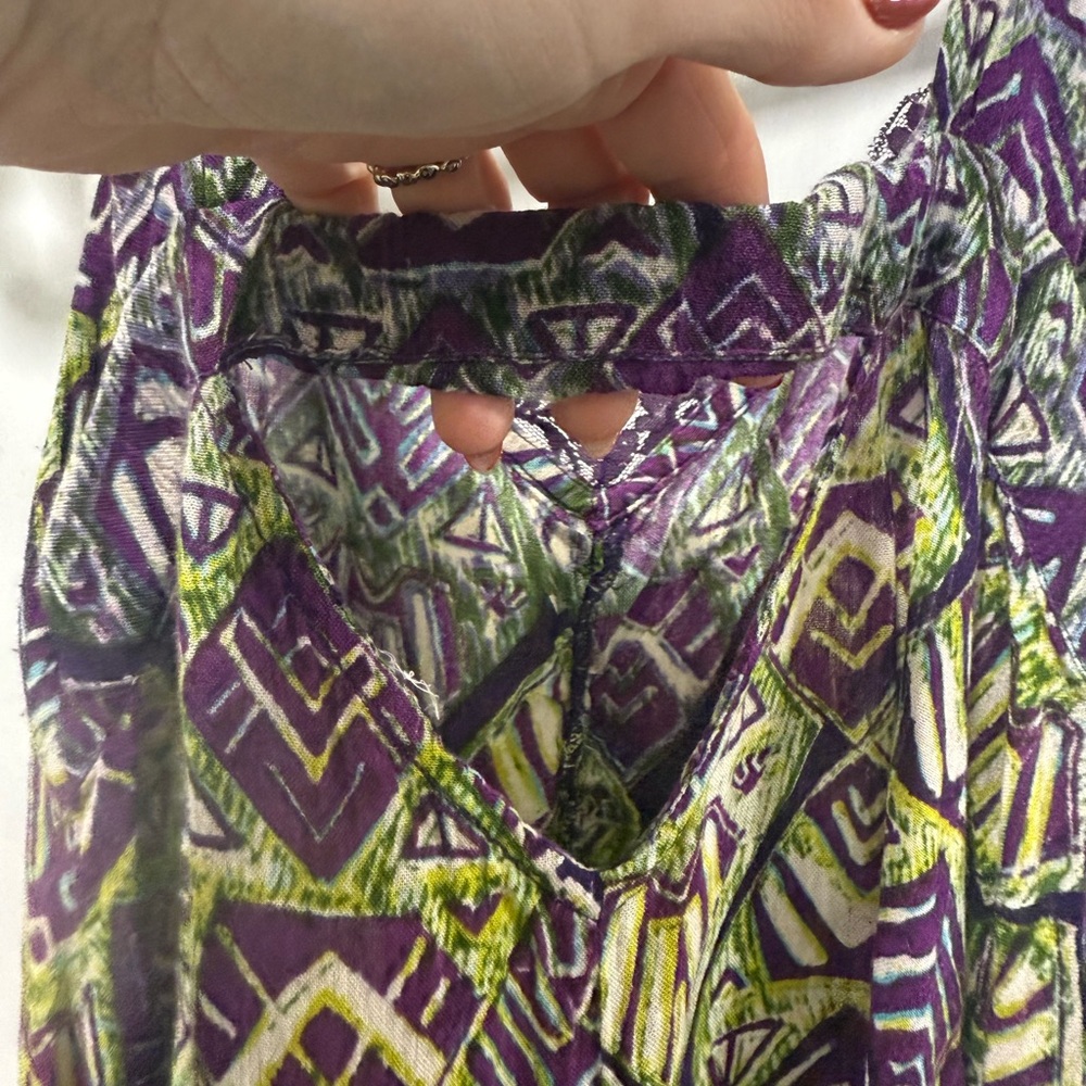 Free People Multicolor Geometric Pattern Dress NWOT - Picture 9 of 9